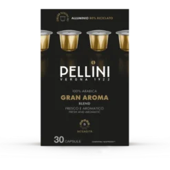 30 capsules compatibles Nespresso* Original Gran Aroma - PELLINI