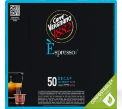 50 capsules compatibles Nespresso* Original Espresso Decaffeinato - CAFFE VERGNANO