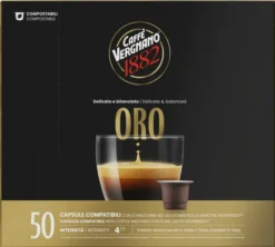50 capsules compatibles Nespresso* Original Espresso Oro - CAFFE VERGNANO