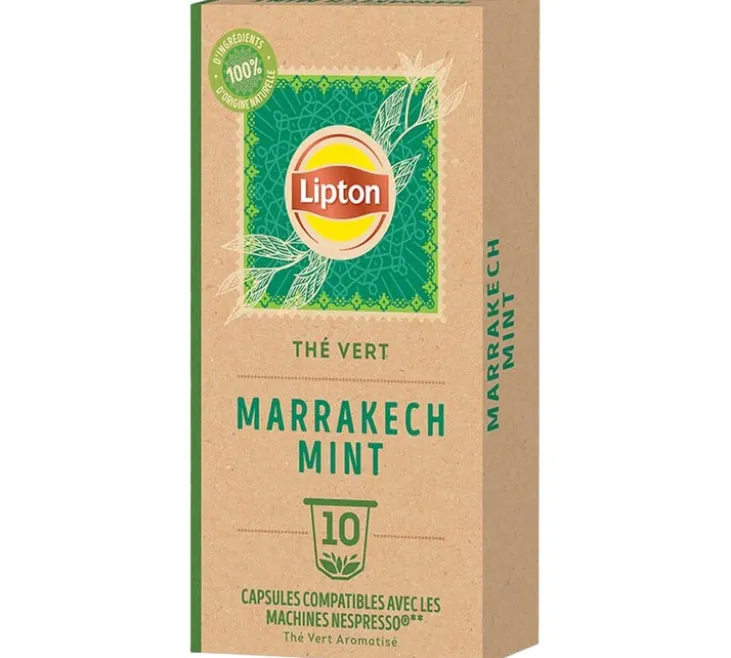 50 capsules compatibles Nespresso* Original Thé Vert Marrakech Mint - LIPTON