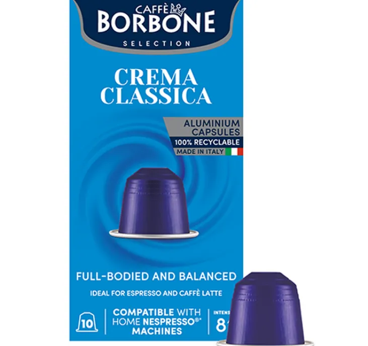 10 capsules compatibles Nespresso* Original Crema classica - CAFFE BORBONE
