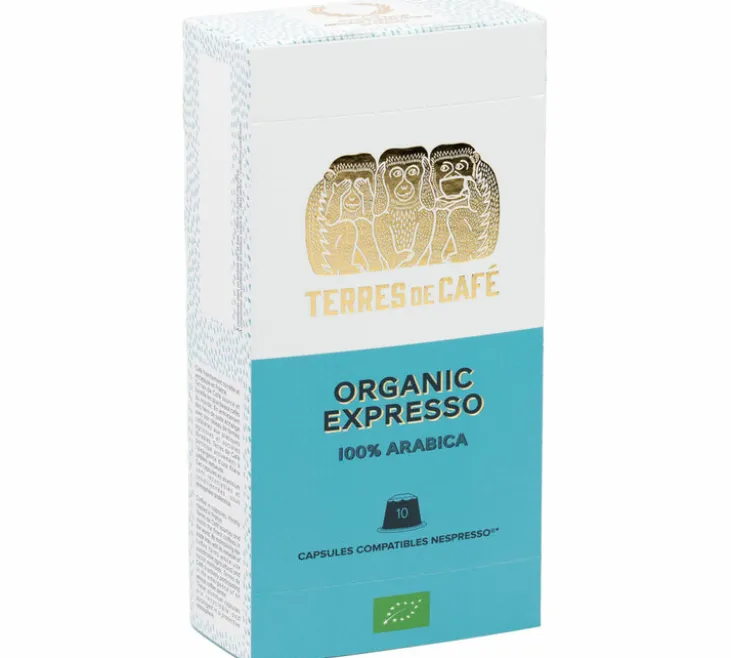 10 capsules compatibles Nespresso* Original Organic Bio - TERRES DE CAFÉ