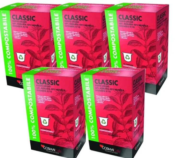 50 capsules compatibles Nespresso* Original Classic - COSMAI CAFFÉ