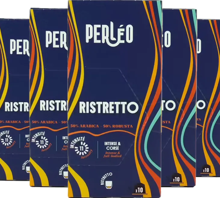 50 capsules compatibles Nespresso* Original Ristretto - PERLÉO