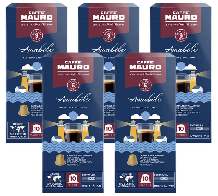 50 capsules compatibles Nespresso* Original Amabile- CAFFE MAURO