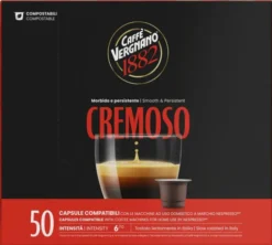 100 capsules compatibles Nespresso* Original Espresso Cremoso - CAFFE VERGNANO