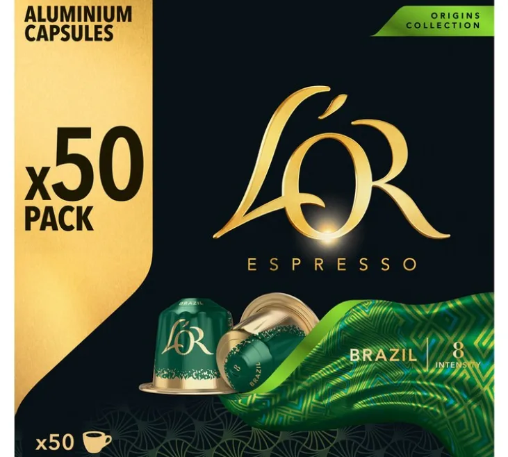 50 capsules compatibles Nespresso* Original - Brazil - L'OR ESPRESSO