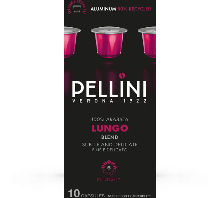 10 Capsules compatibles Nespresso* Original - Lungo - PELLINI