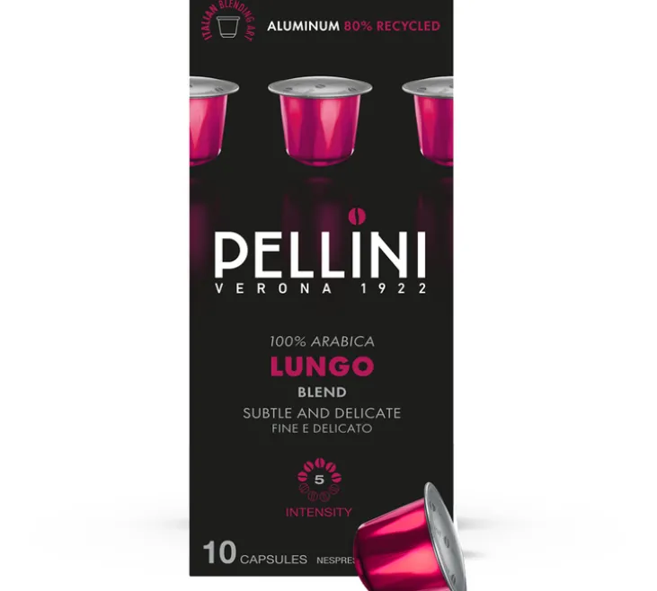 10 Capsules compatibles Nespresso* Original - Lungo - PELLINI
