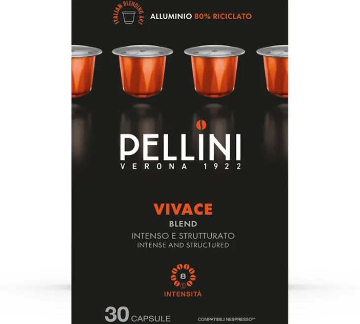 30 capsules compatibles Nespresso* Original Vivace - PELLINI