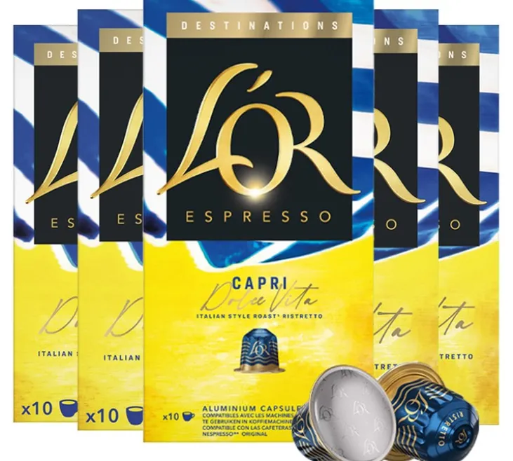 50 capsules compatibles Nespresso* Original - Capri Dolce Vita - L'OR ESPRESSO