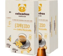 50 capsules compatibles Nespresso* Original Saveur Vanille Macadamia - COLUMBUS CAFE & CO