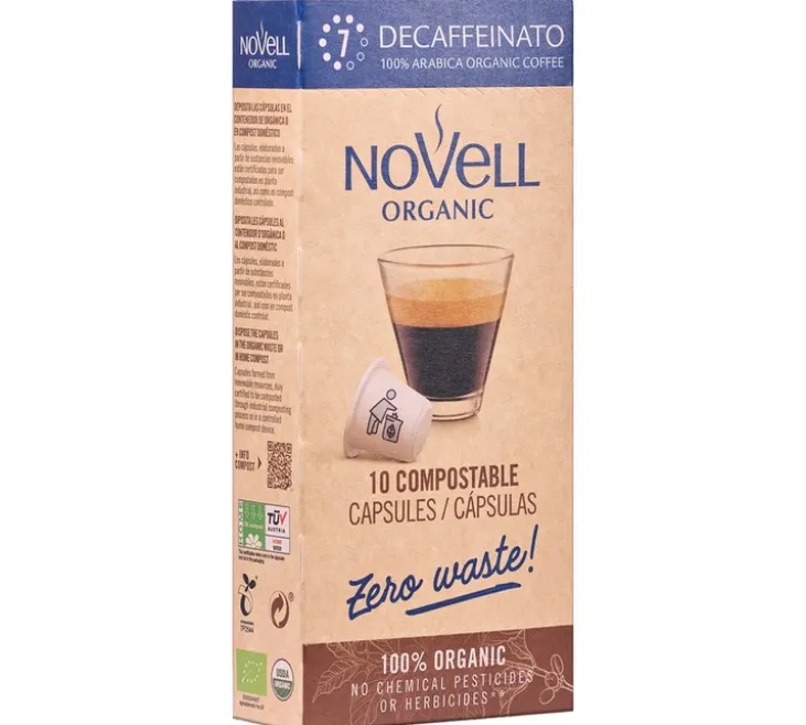 50 capsules compatibles Nespresso® Decaffeinato Bio – NOVELL
