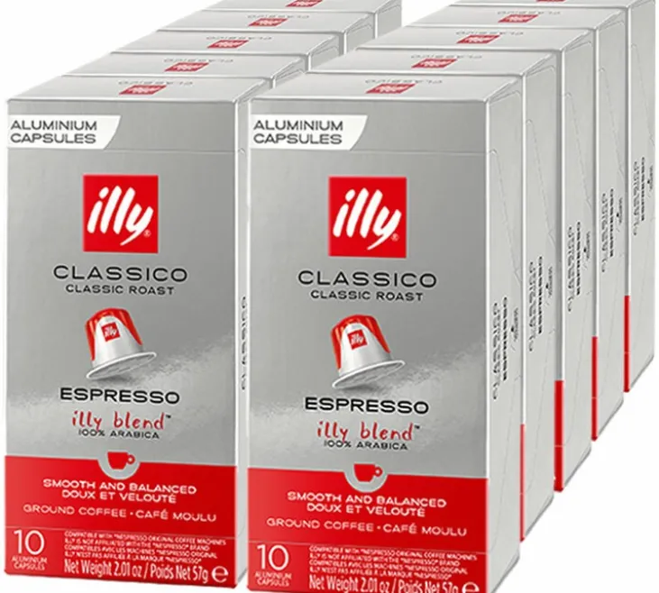 100 capsules compatibles Nespresso* Original Torréfaction Classico - ILLY