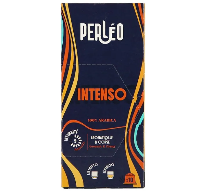 10 capsules compatibles Nespresso* Original Intenso - PERLÉO
