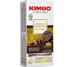10 capsules compatibles Nespresso* Original Espresso Barista 100% Arabica - KIMBO