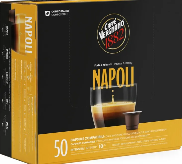 100 capsules compatibles Nespresso* Original Napoli - CAFFE VERGNANO