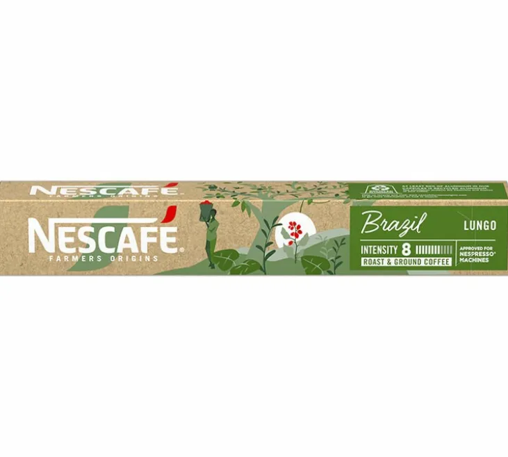 10 capsules compatibles Nespresso* Original Brazil - NESCAFÉ FARMERS ORIGINS