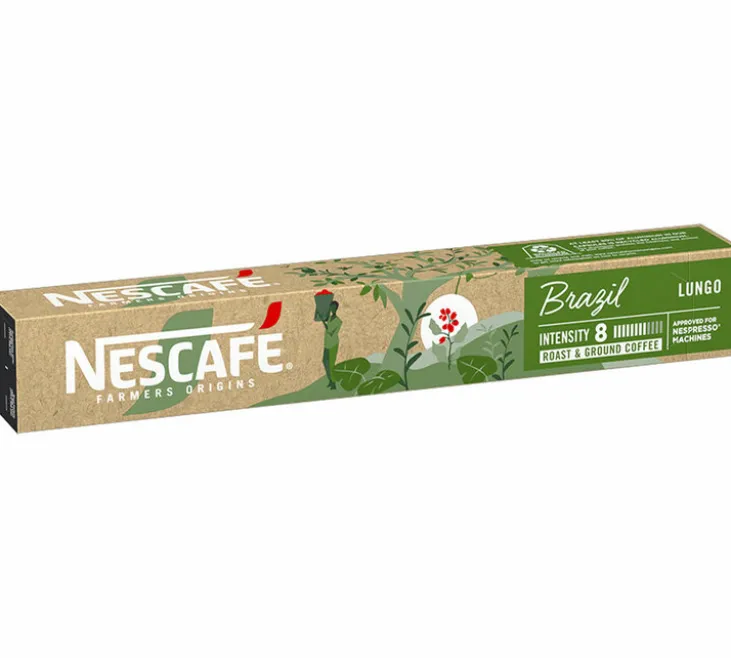 10 capsules compatibles Nespresso* Original Brazil - NESCAFÉ FARMERS ORIGINS