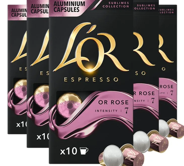 50 capsules compatibles Nespresso* Original Rose - L'OR ESPRESSO