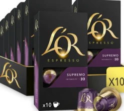 100 capsules compatibles Nespresso* Original Espresso Supremo - L'OR ESPRESSO