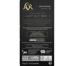 100 capsules compatibles Nespresso* Original Espresso Delizioso - L'OR ESPRESSO