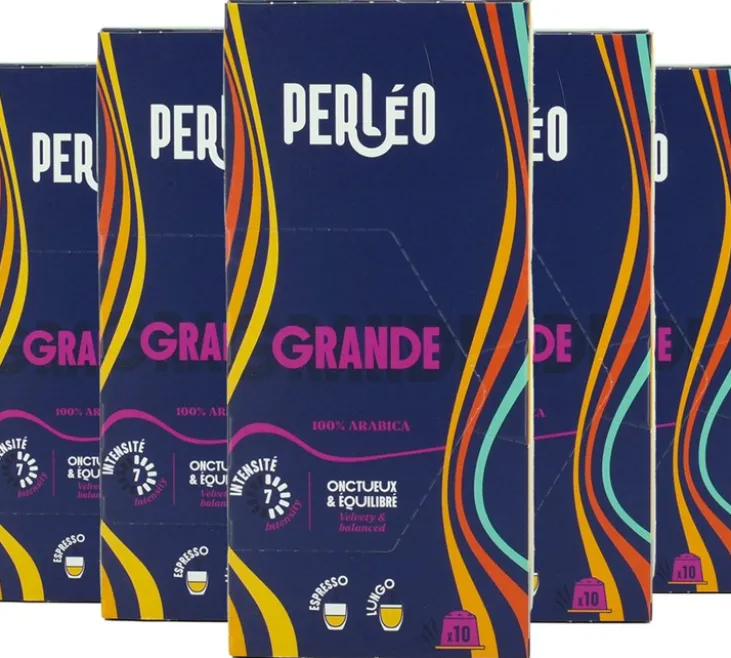 50 capsules compatibles Nespresso* Original Grande - PERLÉO