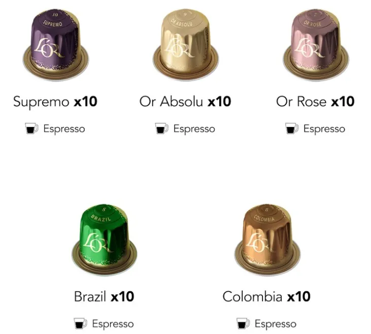 200 capsules compatibles Nespresso* Original - Assortiment - L'OR ESPRESSO