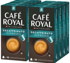 100 capsules compatibles Nespresso* Original Decaffeinato - CAFÉ ROYAL