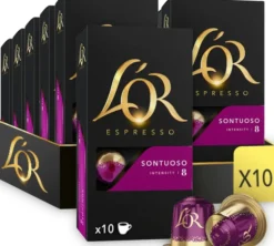 100 capsules compatibles Nespresso* Original Sontuoso - L'OR ESPRESSO