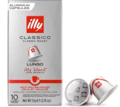 100 capsules compatibles Nespresso* Original Lungo Torréfaction Classico - ILLY