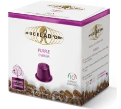 10 capsules compatibles Nespresso* Original Purple Energia - MISCELA D'ORO
