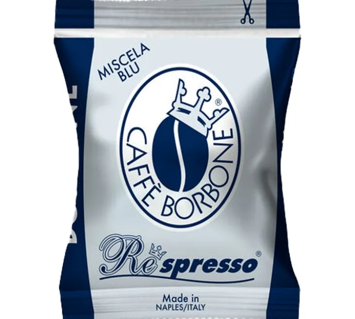 100 capsules compatibles Nespresso* Original Mélange Bleu Intensité 8 - CAFFE BORBONE