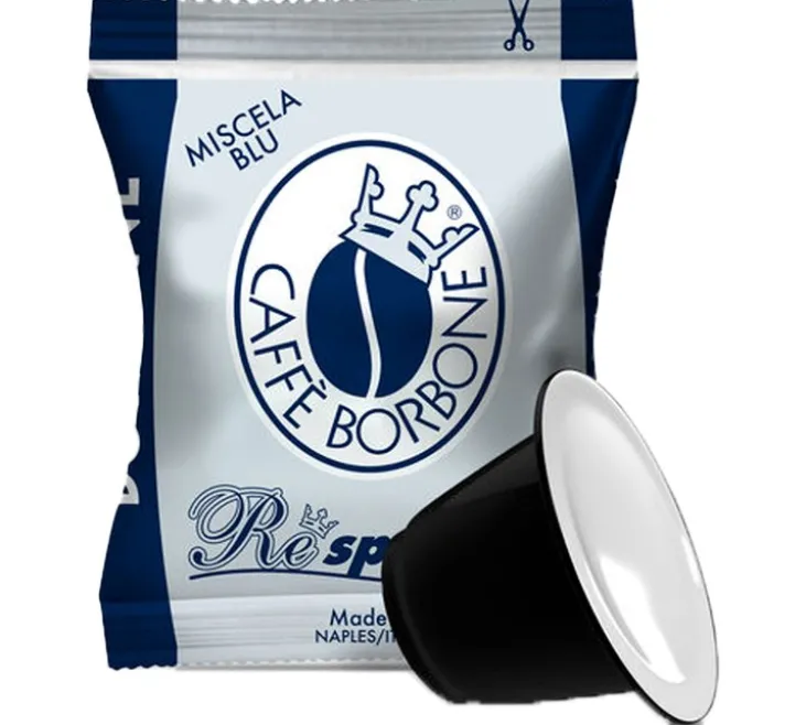100 capsules compatibles Nespresso* Original Mélange Bleu Intensité 8 - CAFFE BORBONE