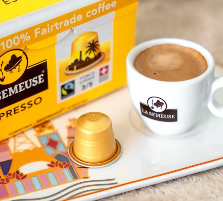99 capsules compatibles Nespresso* Original Espresso Fairtrade - LA SEMEUSE