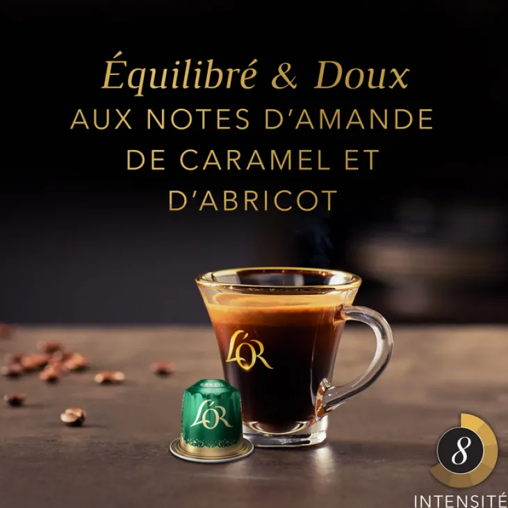 90 capsules compatibles Nespresso* Original Brazil - L'OR ESPRESSO