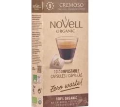 10 capsules compatibles Nespresso* Original Cremoso Bio – NOVELL