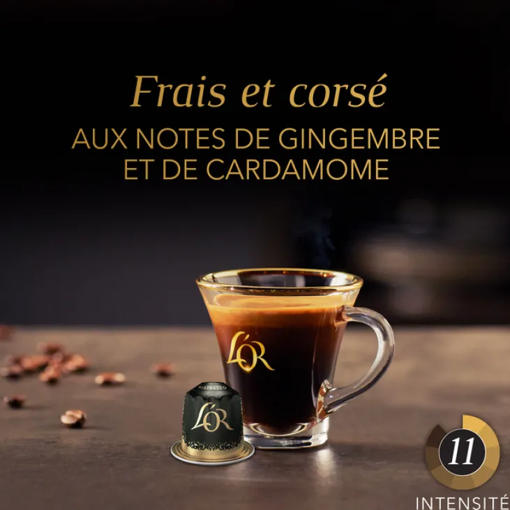 10 capsules compatibles Nespresso* Original Ristretto - L'OR ESPRESSO