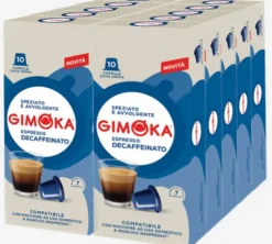 100 capsules compatibles Nespresso* Original décafeiné suave - GIMOKA