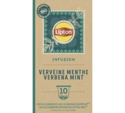10 capsules compatibles Nespresso* Original Infusion Verveine Menthe - LIPTON