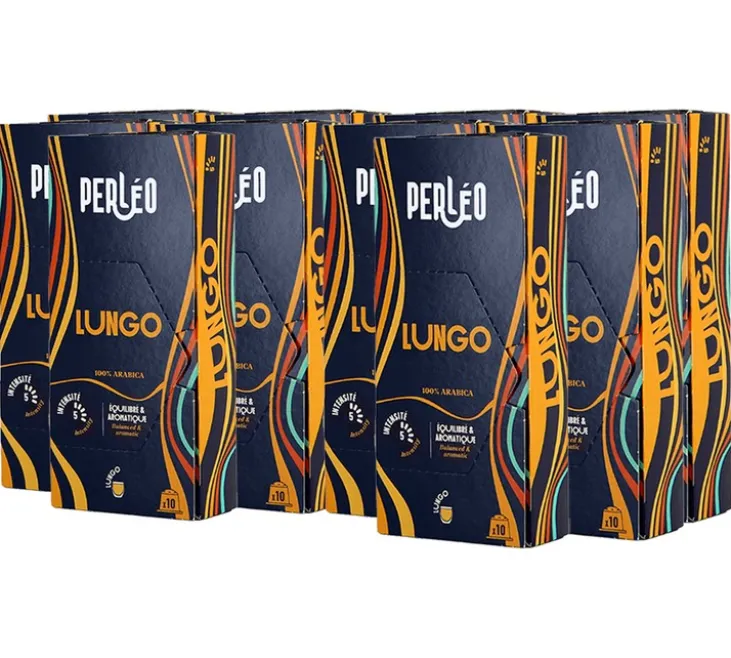 100 capsules compatibles Nespresso* Original Lungo - PERLEO