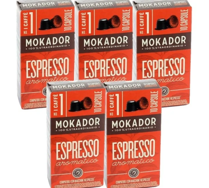 50 capsules compatibles Nespresso* Original Aromatico - MOKADOR CASTELLARI