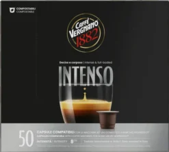 50 capsules compatibles Nespresso* Original Espresso Intenso - CAFFE VERGNANO