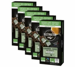 50 capsules compatibles Nespresso* Original - Grands Crus Equitable Pur Arabica Bio - DESTINATION