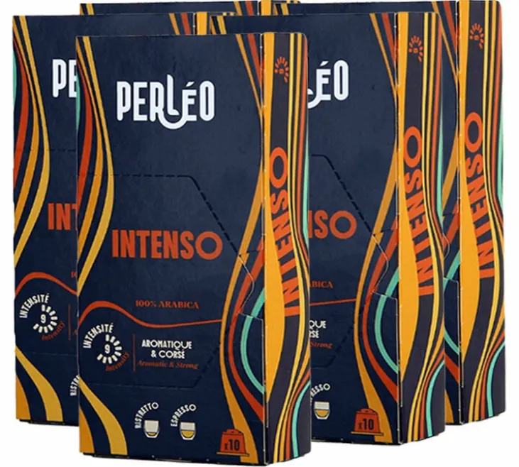50 capsules compatibles Nespresso* Original Intenso - PERLEO
