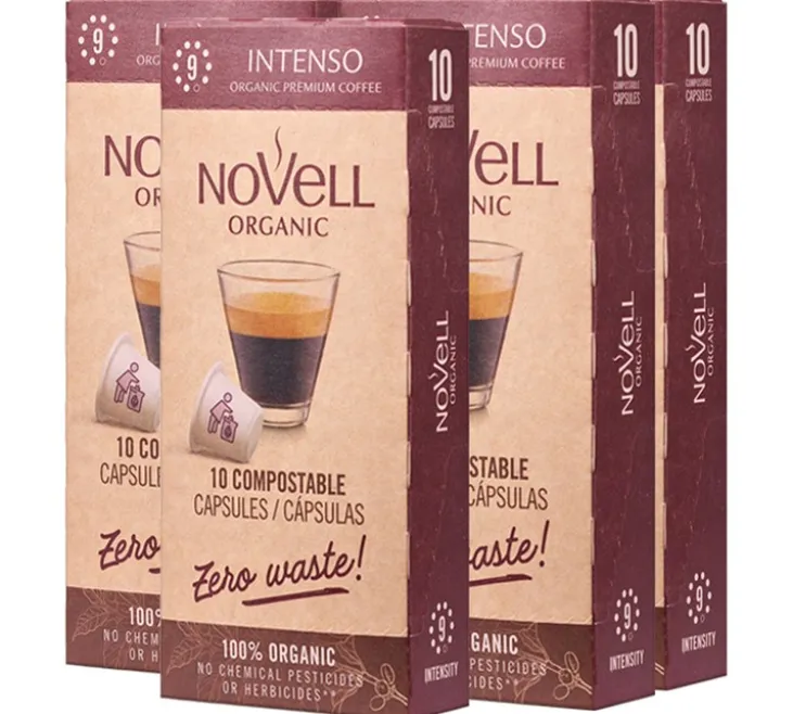 50 capsules compatibles Nespresso® Intenso Bio – NOVELL