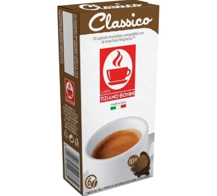 10 capsules compatibles Nespresso* Original Classico - BONINI