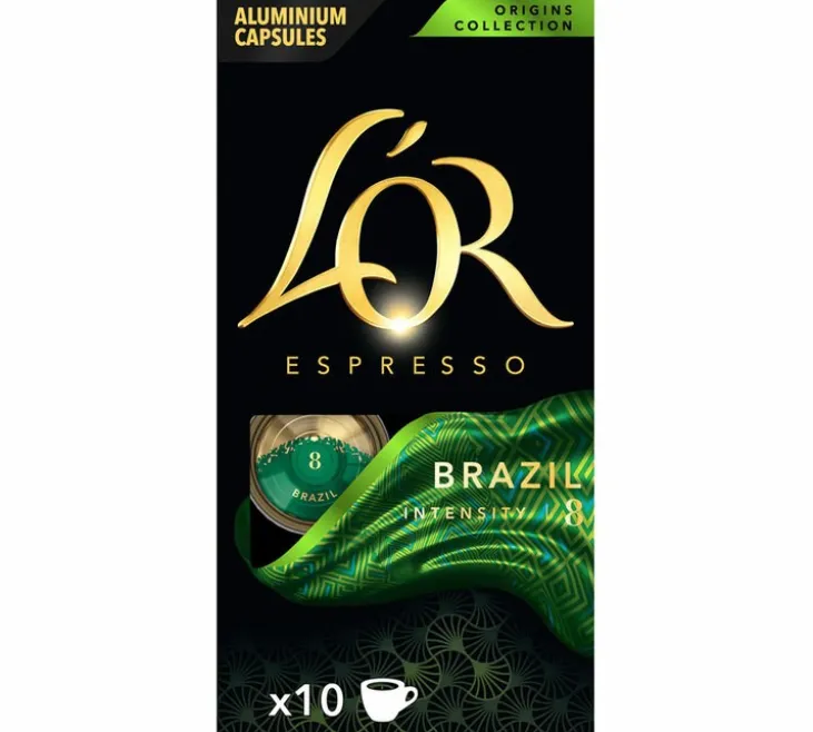 10 capsules compatibles Nespresso* Original Brazil - L'OR ESPRESSO