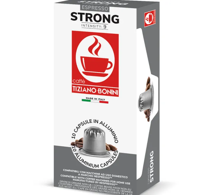 10 capsules compatibles Nespresso* Original Strong - BONINI