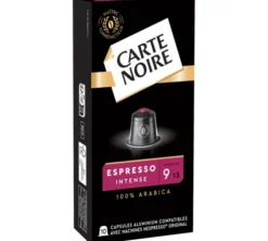 50 capsules compatibles Nespresso* Original Espresso Intense n°9 - CARTE NOIRE